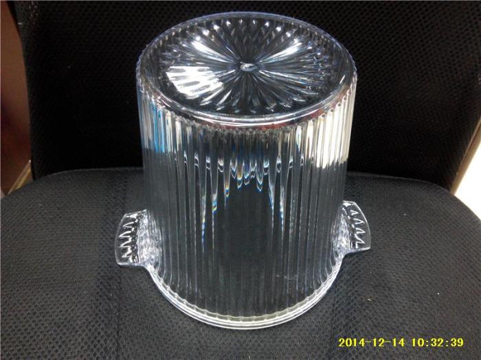 Hand terminal PS transparent ice bucket imitation glass carving ice bucket RS-7098 summer bar supplies