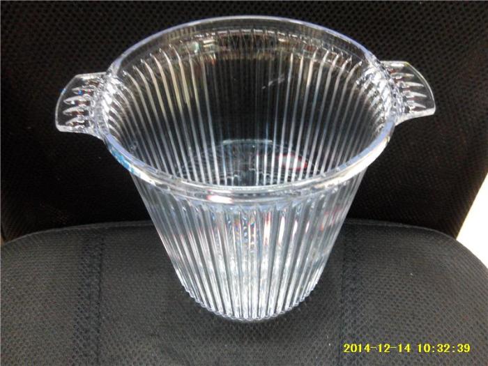 Hand terminal PS transparent ice bucket imitation glass carving ice bucket RS-7098 summer bar supplies