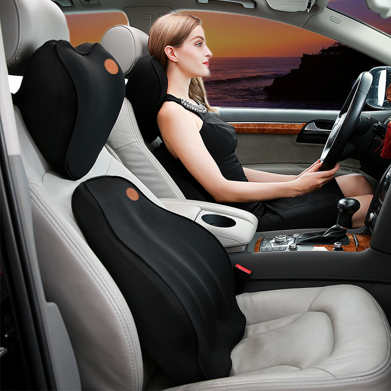 New Car Headrest Neck Pillow Back Cushion Seat Pillow Car Memory Foam Neck Pillow Source Factory Stable Shipment