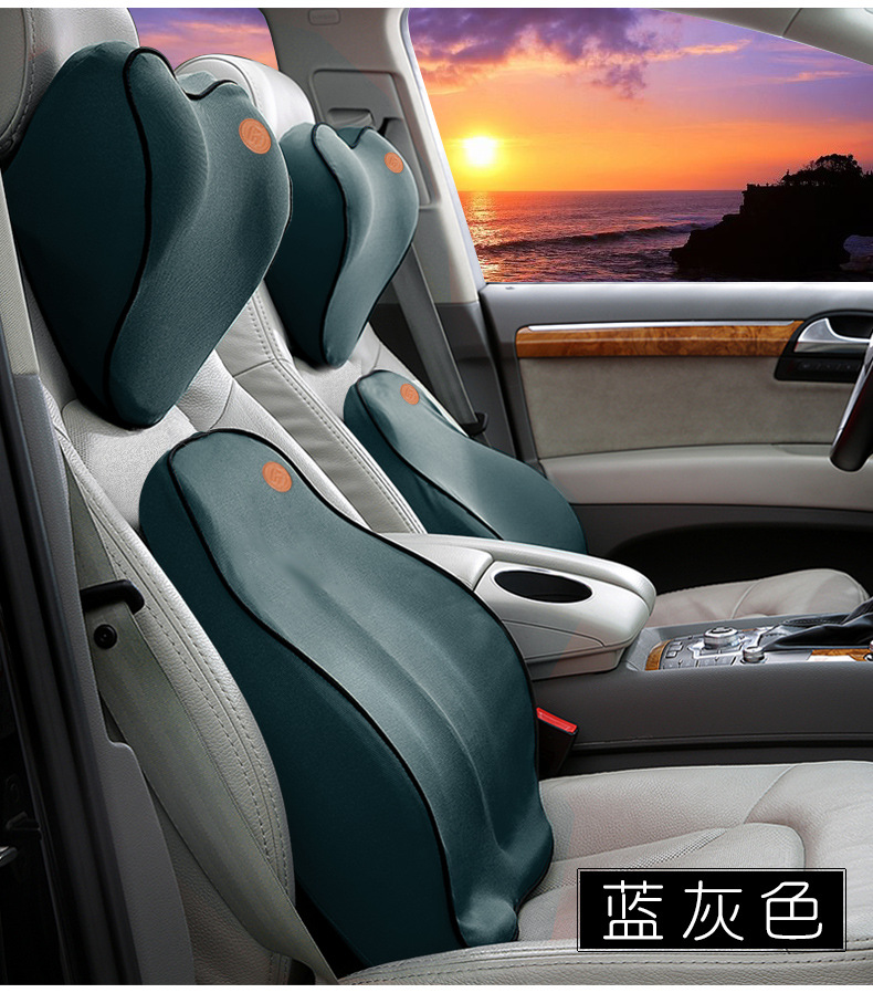 New Car Headrest Neck Pillow Back Cushion Seat Pillow Car Memory Foam Neck Pillow Source Factory Stable Shipment
