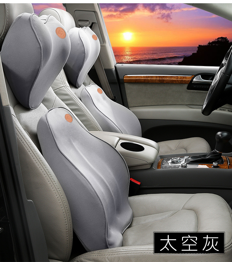 New Car Headrest Neck Pillow Back Cushion Seat Pillow Car Memory Foam Neck Pillow Source Factory Stable Shipment