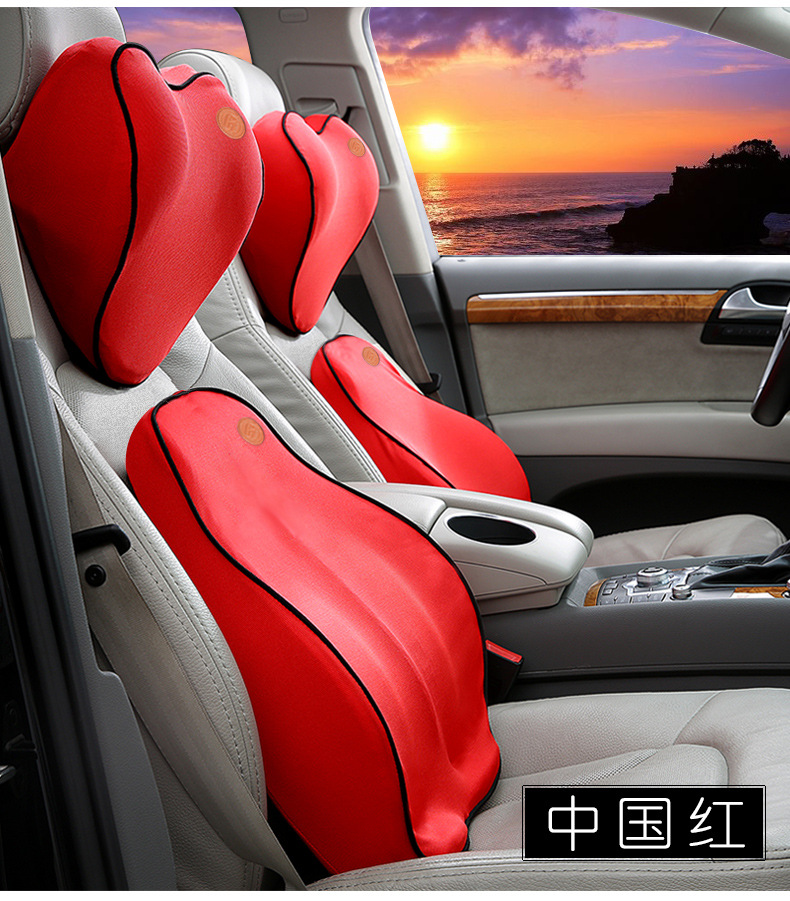 New Car Headrest Neck Pillow Back Cushion Seat Pillow Car Memory Foam Neck Pillow Source Factory Stable Shipment