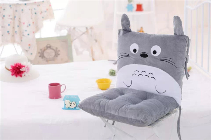 Cute Cartoon One-Piece Cushion Back Cushion One-Piece Office Seat Cushion Thickened Student Seat Cushion