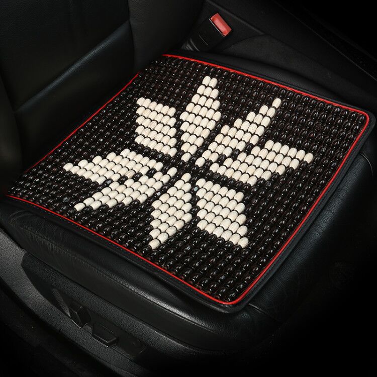 Summer cushion car wood Bead seat front single seat back Breathable cushion Mesh waist against wood Bead seat waist
