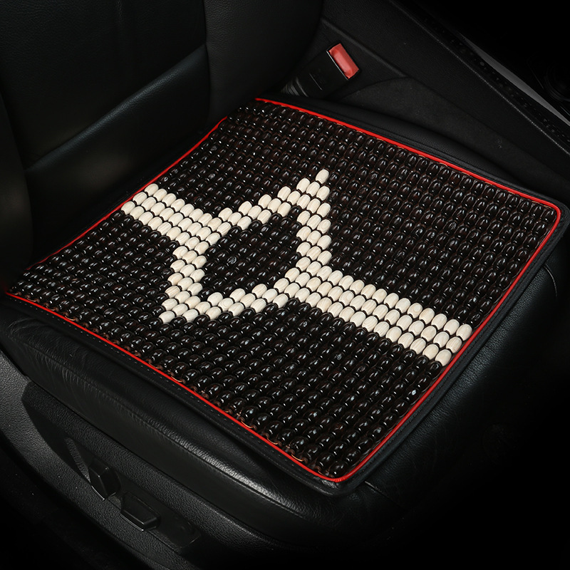 Summer cushion car wood Bead seat front single seat back Breathable cushion Mesh waist against wood Bead seat waist