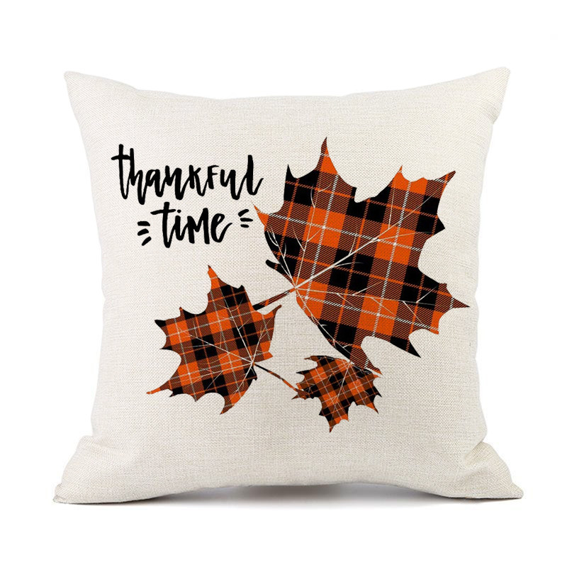 New Amazon Wish Halloween Pumpkin Thanksgiving Collection Back Seat Cushion Cushion Case Home Pillow Case