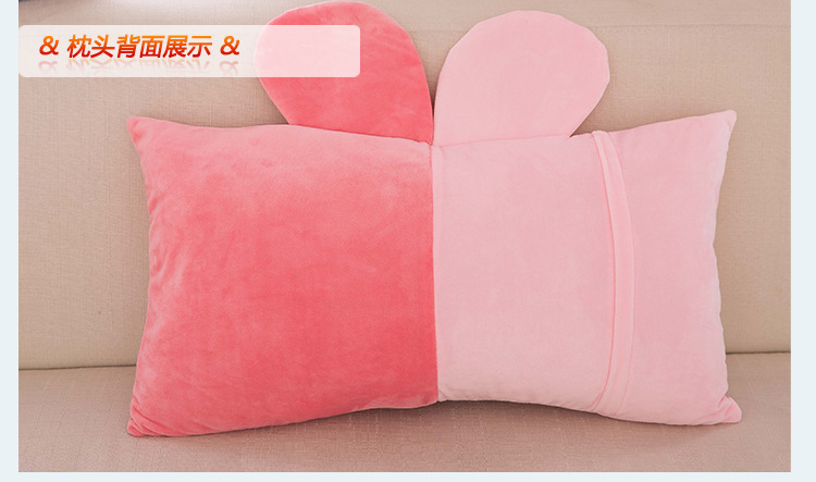 New Long Pillow Cute Cartoon Pillow Plush Toy Creative Wedding Doll Sofa Back Cushion/Seat Cushion Wholesale