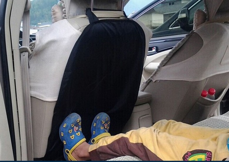 Anti-kick cushion for car seats anti-soiling cushion for car seat back Oxford cloth seat back cushion is washable