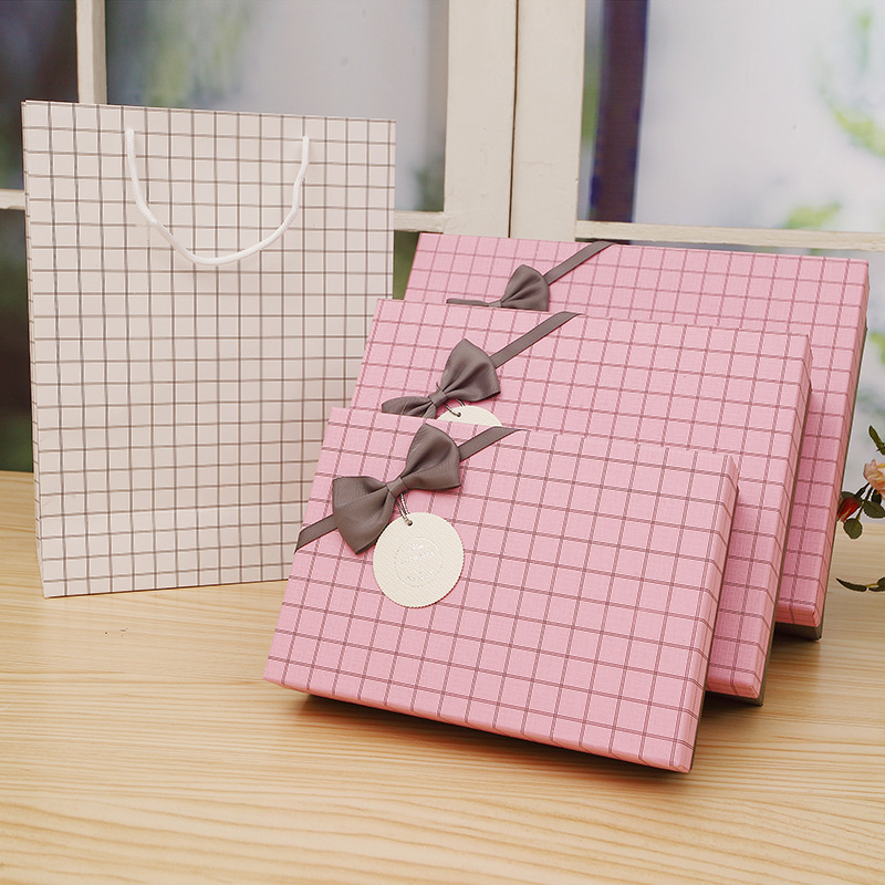 Rectangular Gift Box Gift Decoration Box Gift Box Birthday Gift Box Medium Packaging Box Support Customization