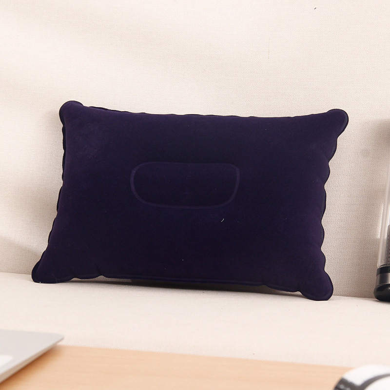In Stock Wholesale Outdoor Portable Back Cushion/Seat Cushion Square Camping Pillow Flocking Pillow Inflatable PVC Pillow