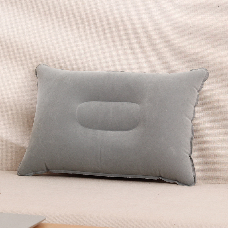 In Stock Wholesale Outdoor Portable Back Cushion/Seat Cushion Square Camping Pillow Flocking Pillow Inflatable PVC Pillow