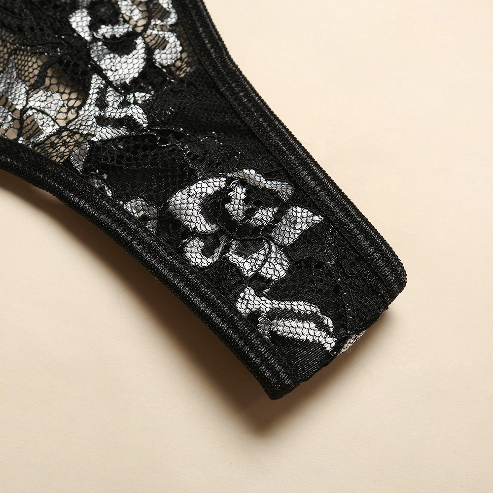 bra lingeriesEuropean and American Hot AliExpress Sexy Fashion Lace Flower Halter Chest Support Suit