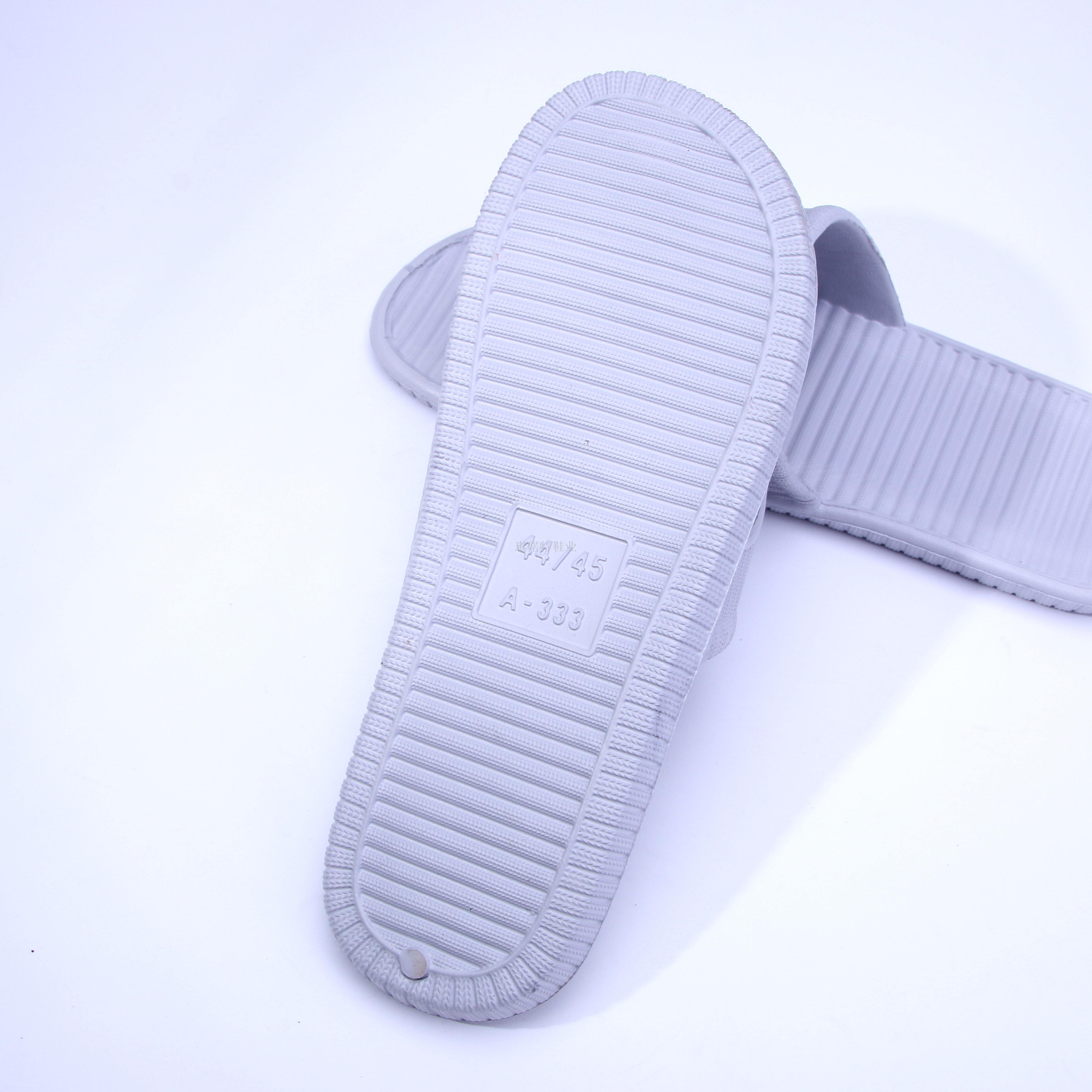 Foreign Trade Eva Striped One-Word Non-Slip Silent Couple Home Summer Men&#039;s Slippers Low Price Running Volume Support Customization