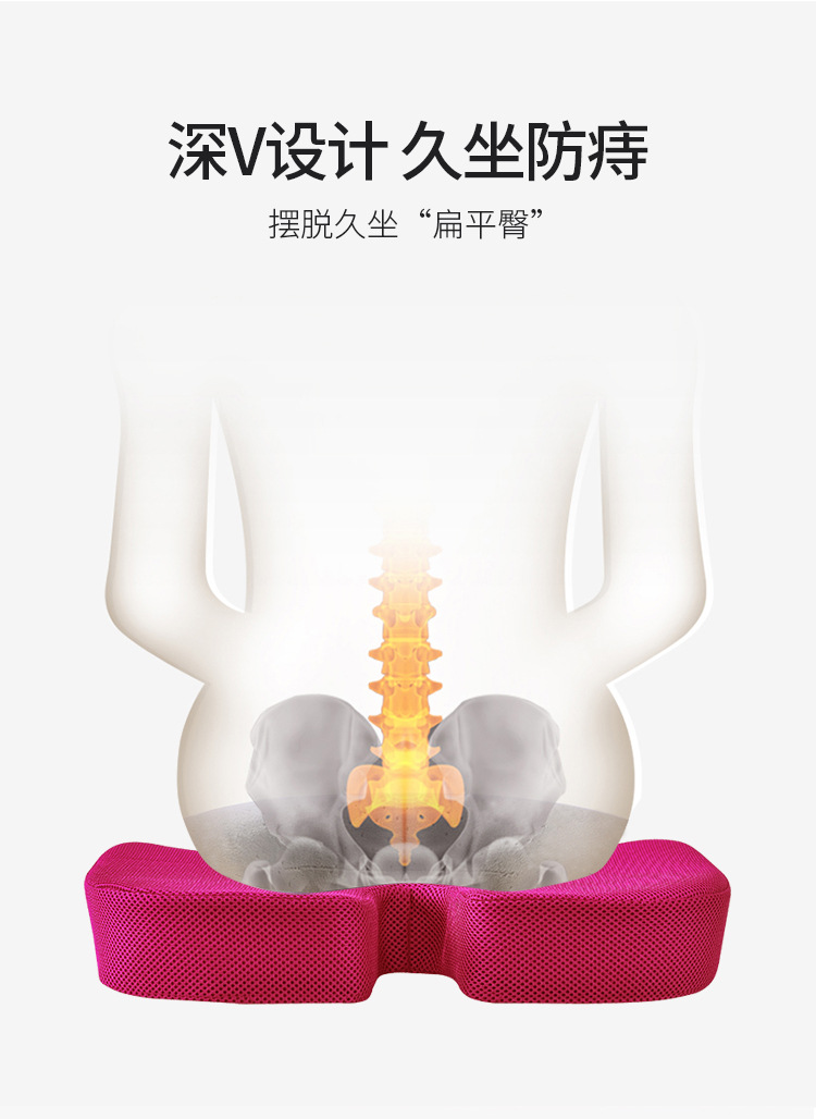 Office Waist Support Cushion Cushion Integrated Memory Foam Hemorrhoids Cushion Back Seat Cushion Backrest Pregnant Women Waist Pad Chair Office Waist Support Cushion Cushion Integrated Memory Foam Hemorrhoids Cushion Back Seat Cushion Backrest Pregnant Women Waist Pad Chair