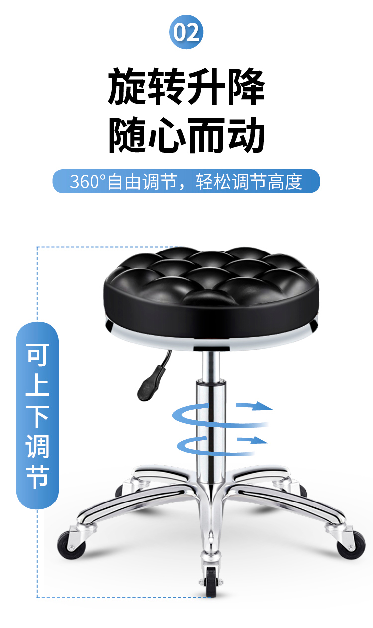 Barber Shop Beauty Salon Special Lifting round Stool Hair Salon Rotating Pulley Big Stool Makeup Manicure Swivel Chair Bar Stool Barber Shop Beauty Salon Special Lifting round Stool Hair Salon Rotating Pulley Big Stool Makeup Manicure Swivel Chair Bar Stool