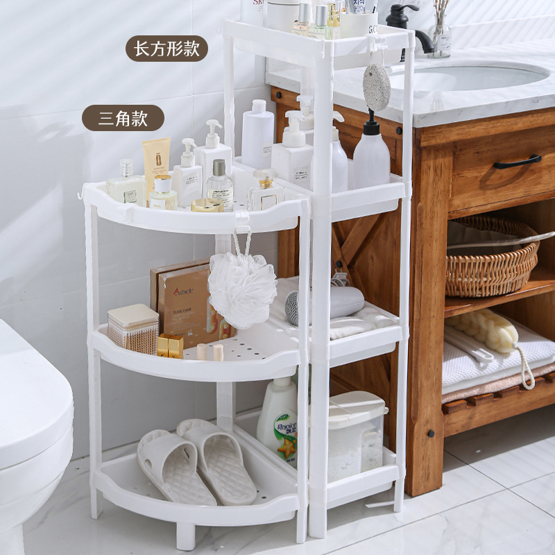 Factory Direct Supply Plastic Slit Frame Storage Rack with Pulley Refrigerator Kitchen Gap Storage Rack Bathroom Storage Rack