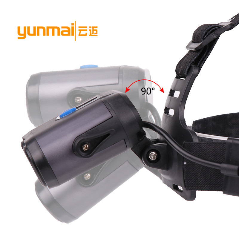  2T6 headlights USB charging outdoor night fishing lights strong light outdoor headlights rotation zoom LED headlights