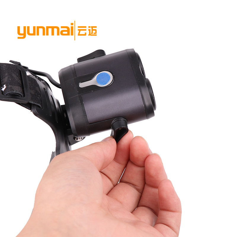  2T6 headlights USB charging outdoor night fishing lights strong light outdoor headlights rotation zoom LED headlights