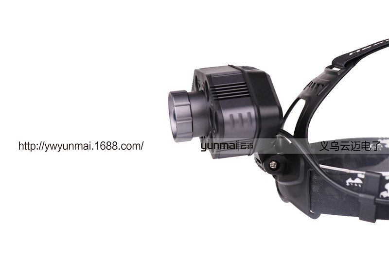  2T6 headlights USB charging outdoor night fishing lights strong light outdoor headlights rotation zoom LED headlights