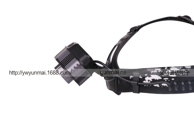  2T6 headlights USB charging outdoor night fishing lights strong light outdoor headlights rotation zoom LED headlights
