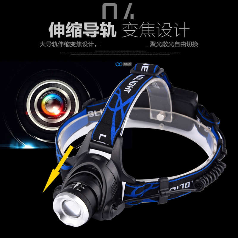 Manufacturers wholesale LED Headlights Strong charge Head long shot flashlight fishing Headlights wholesale Mining lamps
