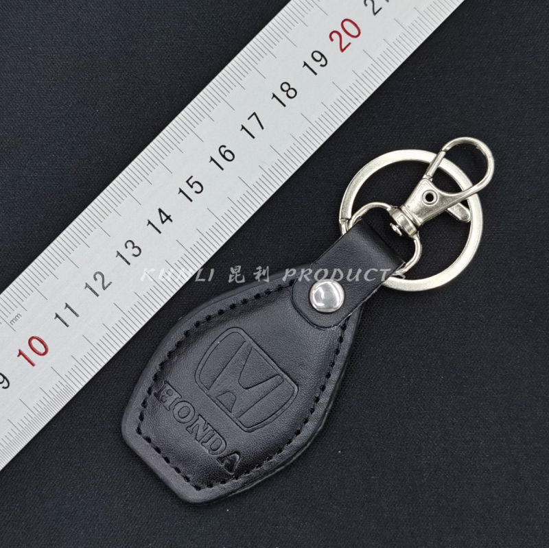 PU Leather Keychain Snap Hook Leather Key Chain Car Logo Advertising Gift Business Gift Keychain