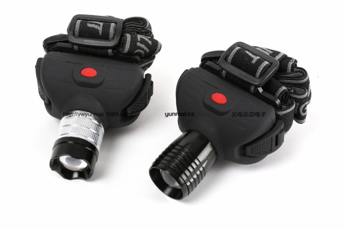 XPE mini strong light head light ultra-light hiking outdoor LED headlights 5 battery headlights