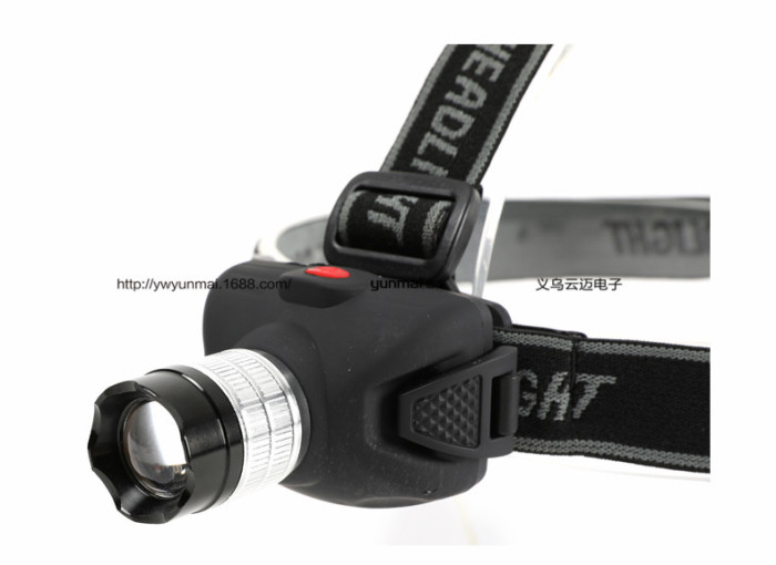 XPE mini strong light head light ultra-light hiking outdoor LED headlights 5 battery headlights