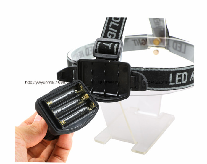 XPE mini strong light head light ultra-light hiking outdoor LED headlights 5 battery headlights