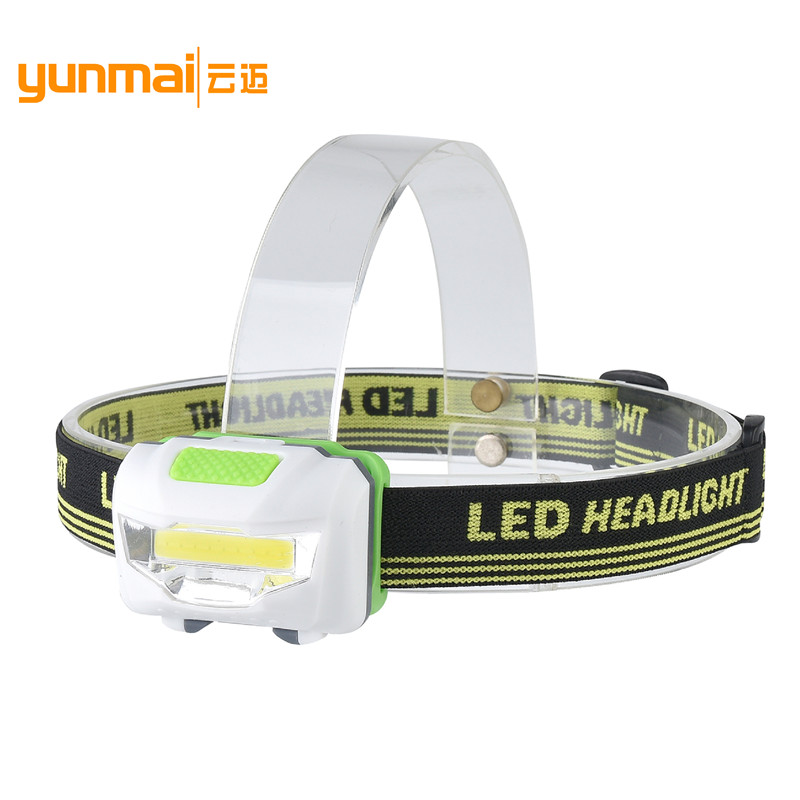 LED mini headlights COB outdoor emergency headlights AAA battery headlight