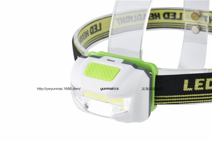 LED mini headlights COB outdoor emergency headlights AAA battery headlight