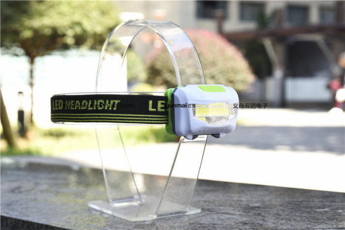 LED mini headlights COB outdoor emergency headlights AAA battery headlight