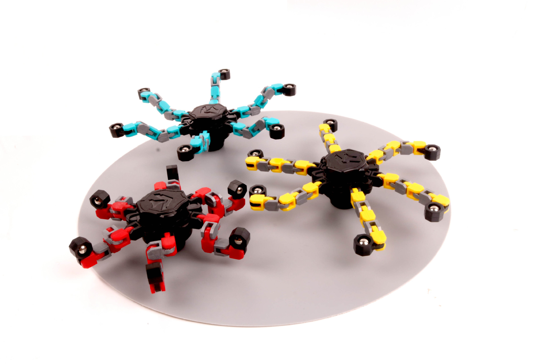 Fingertip Mechanical Gyro Decompression Transformable Mecha Chain Bearing Fingertip Gyro Children DIY Creative Popular Toy