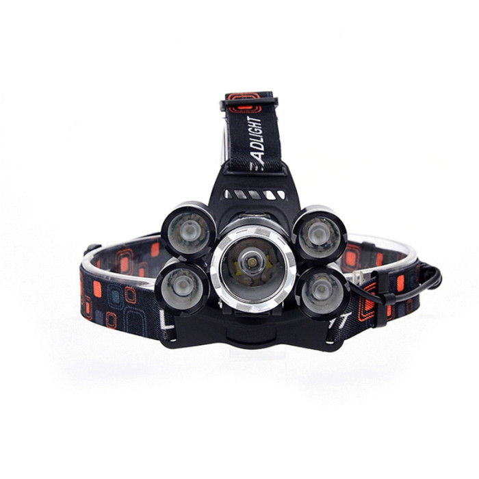 Wholesale 5LED headlamps T6 light headlights charge aircraft lights head lights fishing lights miner's lamp Wholesale 5LED headlamps T6 light headlights charge aircraft lights head lights fishing lights miner's lamp