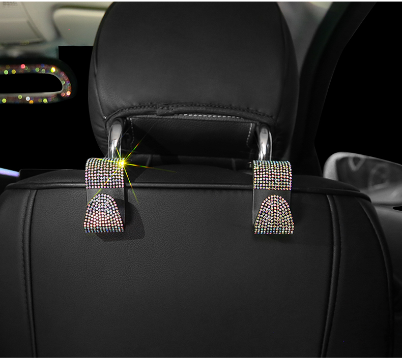 Car Supplies Hook Car Seat Back Headrest Hidden Creative Diamond Car Back Seat Hook Multifunctional Car Supplies Hook Car Seat Back Headrest Hidden Creative Diamond Car Back Seat Hook Multifunctional