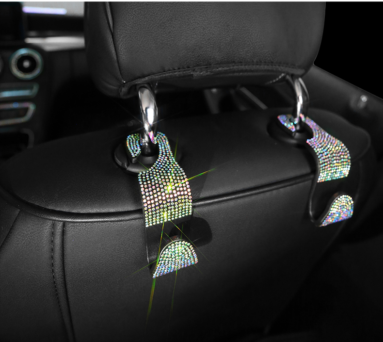 Car Supplies Hook Car Seat Back Headrest Hidden Creative Diamond Car Back Seat Hook Multifunctional Car Supplies Hook Car Seat Back Headrest Hidden Creative Diamond Car Back Seat Hook Multifunctional