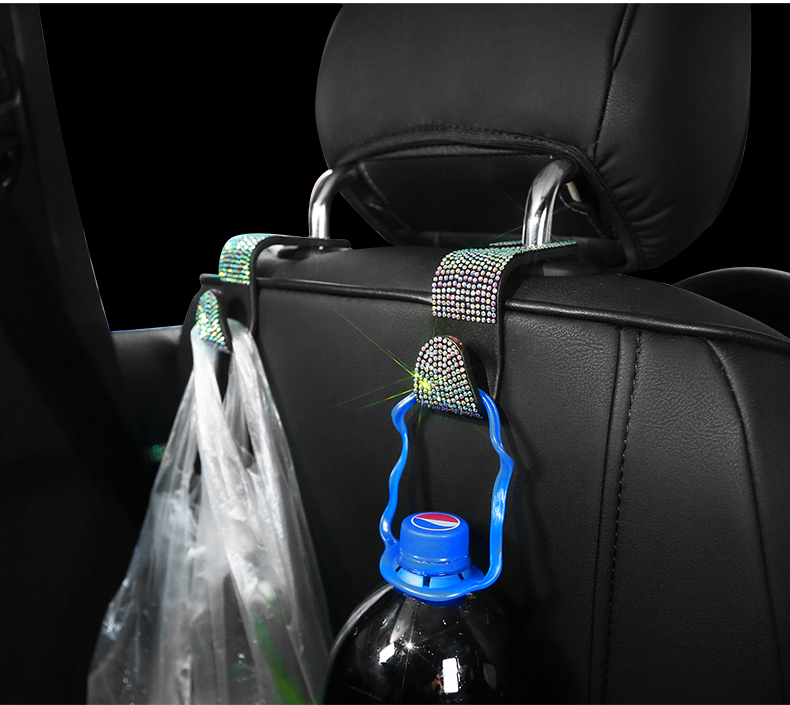 Car Supplies Hook Car Seat Back Headrest Hidden Creative Diamond Car Back Seat Hook Multifunctional Car Supplies Hook Car Seat Back Headrest Hidden Creative Diamond Car Back Seat Hook Multifunctional