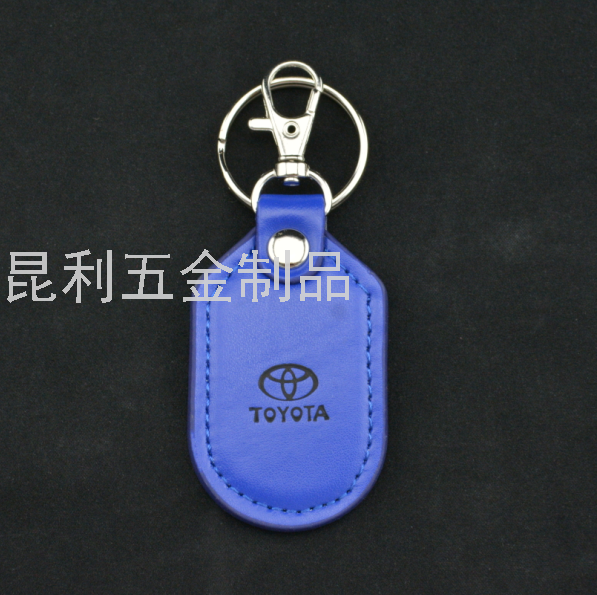 Car Logo PU Leather Keychain Snap Hook Leather Key Chain Advertising Gifts Business Gifts Keychain
