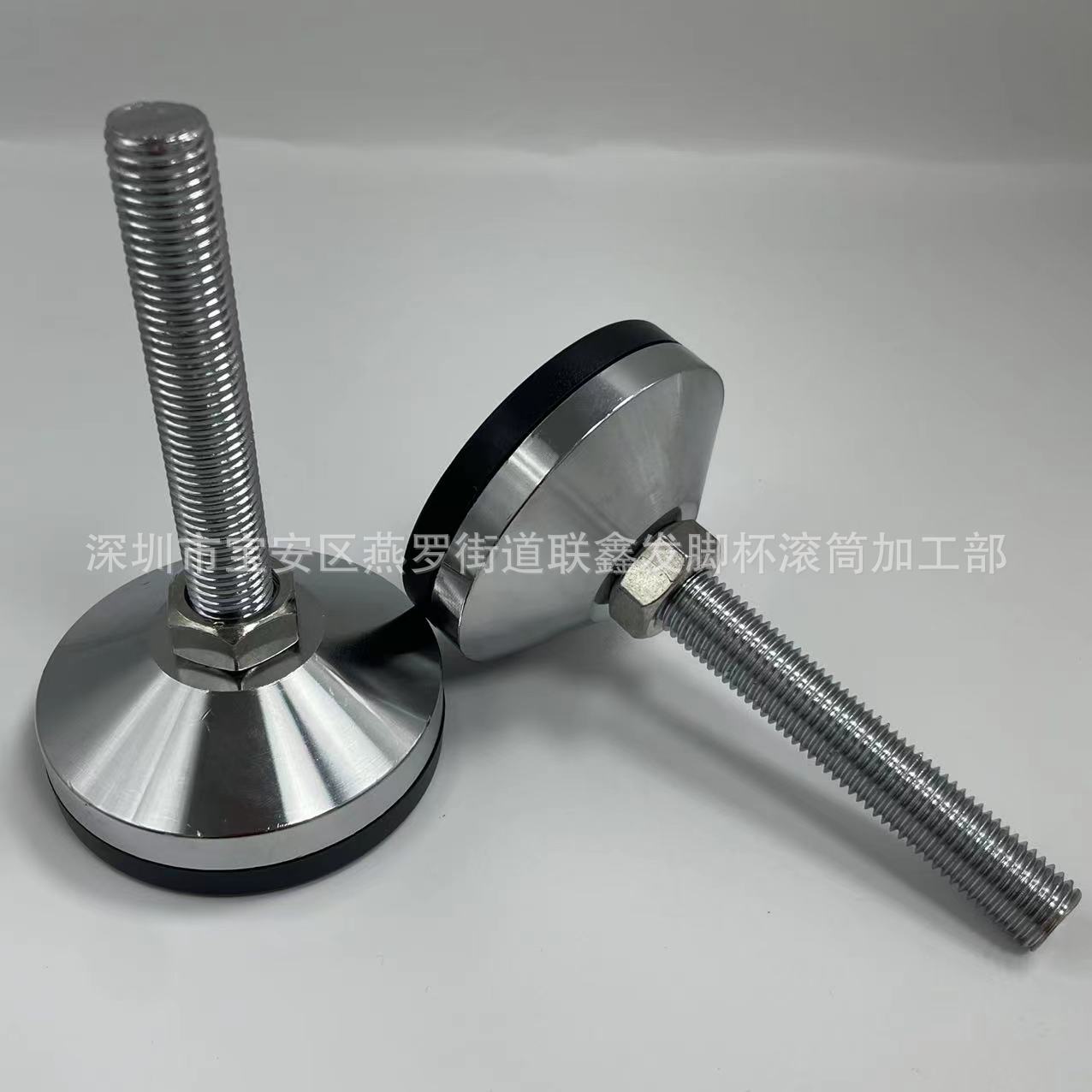 Supply Heavy-Duty Carbon Steel Foot Metal Load-Bearing Goblet Black Thick Glue Goblet Shockproof Non-Slip Heavy-Duty Adjustable Foot