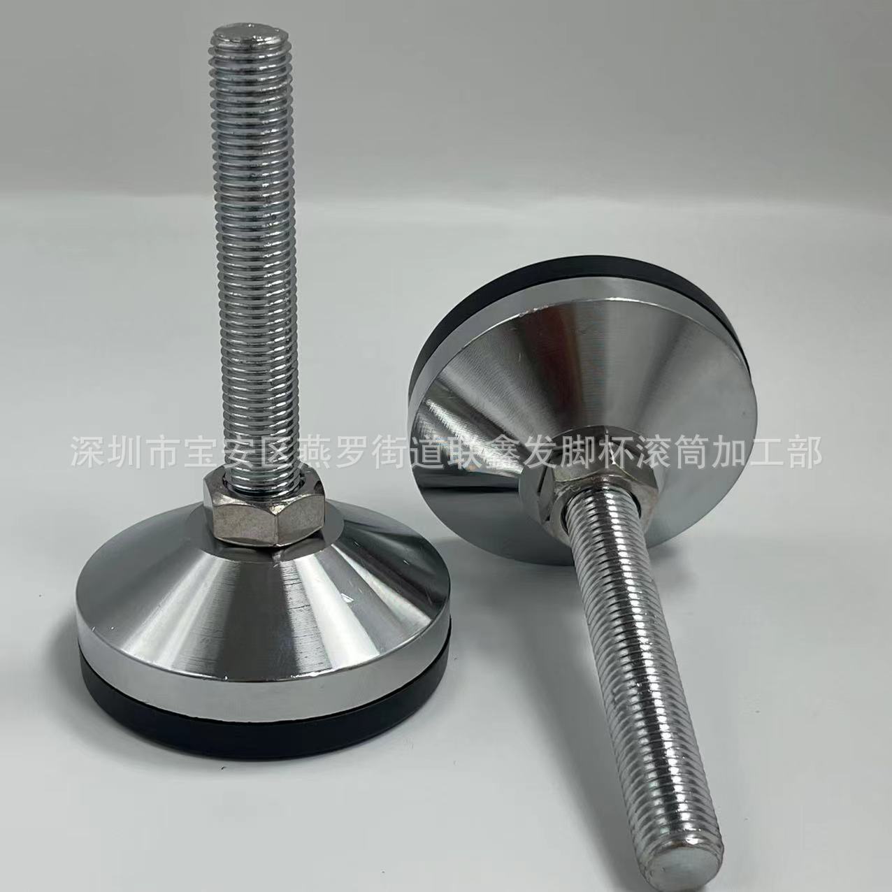 Supply Heavy-Duty Carbon Steel Foot Metal Load-Bearing Goblet Black Thick Glue Goblet Shockproof Non-Slip Heavy-Duty Adjustable Foot