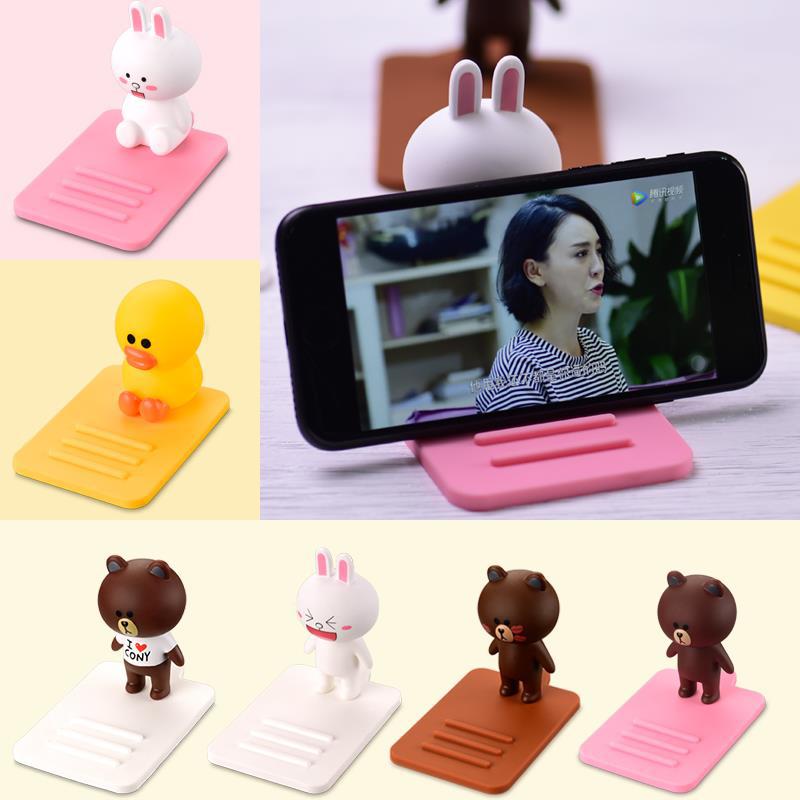 Creative Cute Cartoon Pillow Block Bearing Phone Phone Holder Convenient and General Use Bedside Table Desk Phone Holder