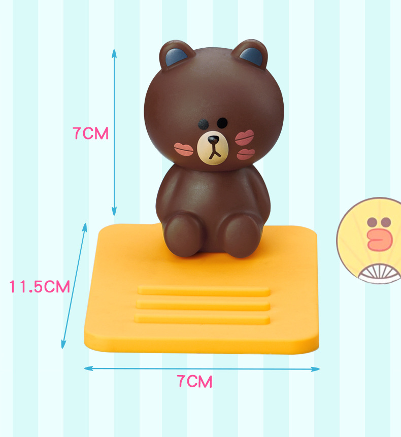 Creative Cute Cartoon Pillow Block Bearing Phone Phone Holder Convenient and General Use Bedside Table Desk Phone Holder