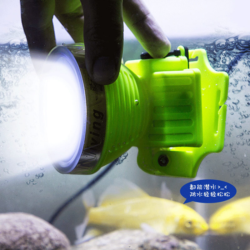 Foreign Trade New Diving Headlights Led Head-Mounted Outdoor Strong Light Rechargeable Underwater Lighting Waterproof Searchlight Foreign Trade New Diving Headlights Led Head-Mounted Outdoor Strong Light Rechargeable Underwater Lighting Waterproof Searchlight