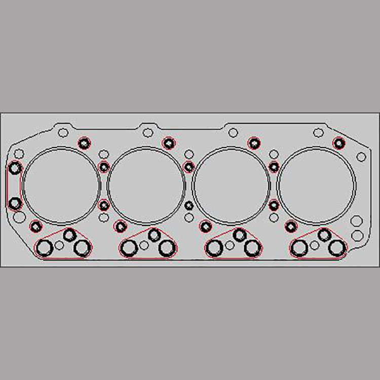 8-97350-319-0 Cylinder Head Gasket 4JA1 For ISUZU 8-97350-319-0 Cylinder Head Gasket 4JA1 For ISUZU