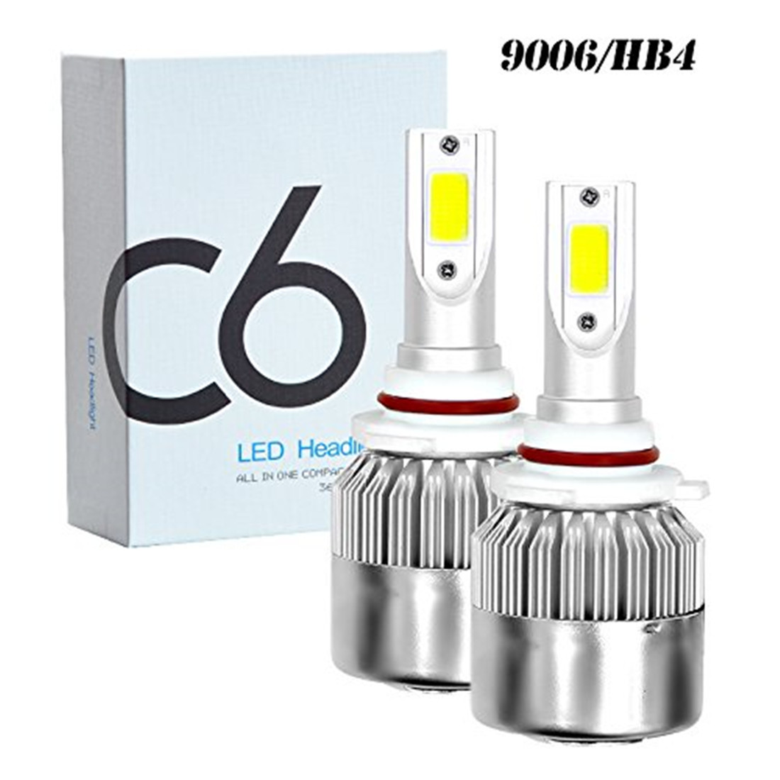 Cross-Border Exclusively for C6 Car Large-Sized LED Lamp Headlights H4 Headlight H7 H11 9005