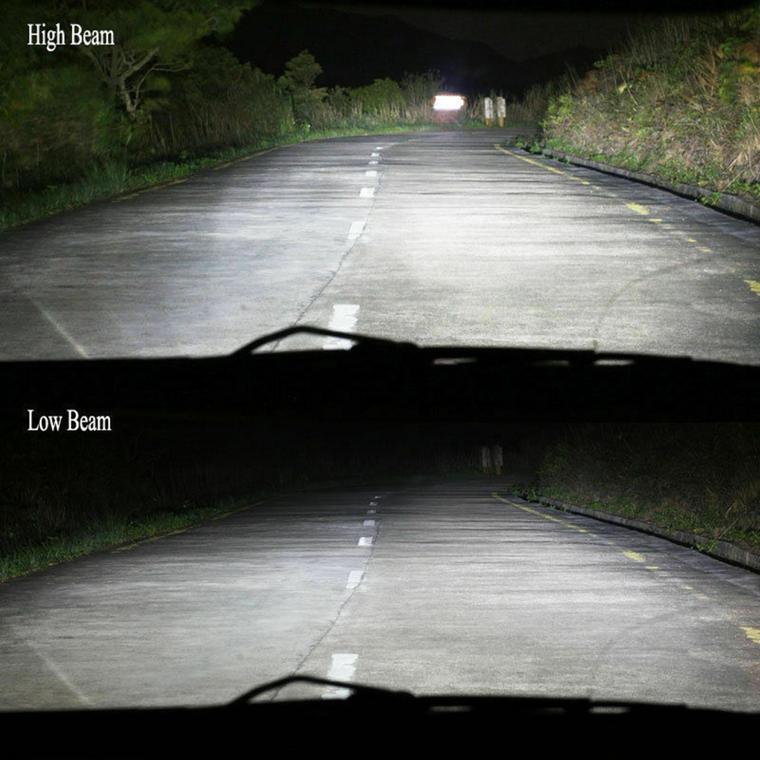 Cross-Border Exclusively for C6 Car Large-Sized LED Lamp Headlights H4 Headlight H7 H11 9005