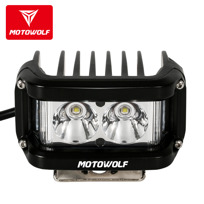 Motorcycle External Flashing Red and Blue Warning Headlights Scrambling Motorcycle Waterproof High Brightness External 