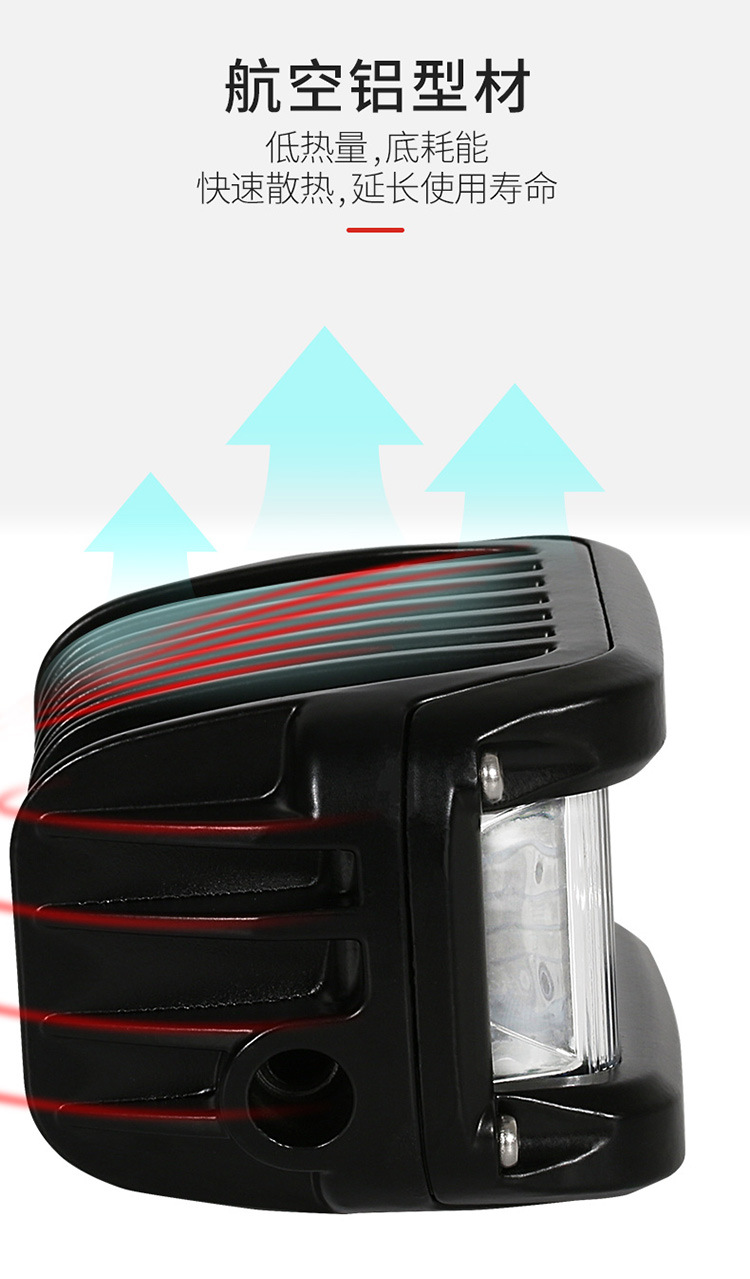 Motorcycle External Flashing Red and Blue Warning Headlights Scrambling Motorcycle Waterproof High Brightness External 
