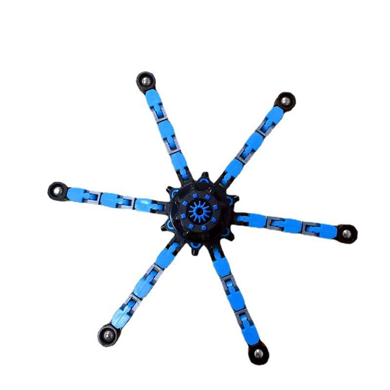 Fingertip gyro  Fingertip Mechanical Gyro Decompression Chain Deformation Robot Bearing Gyro Toy Deformation Chain