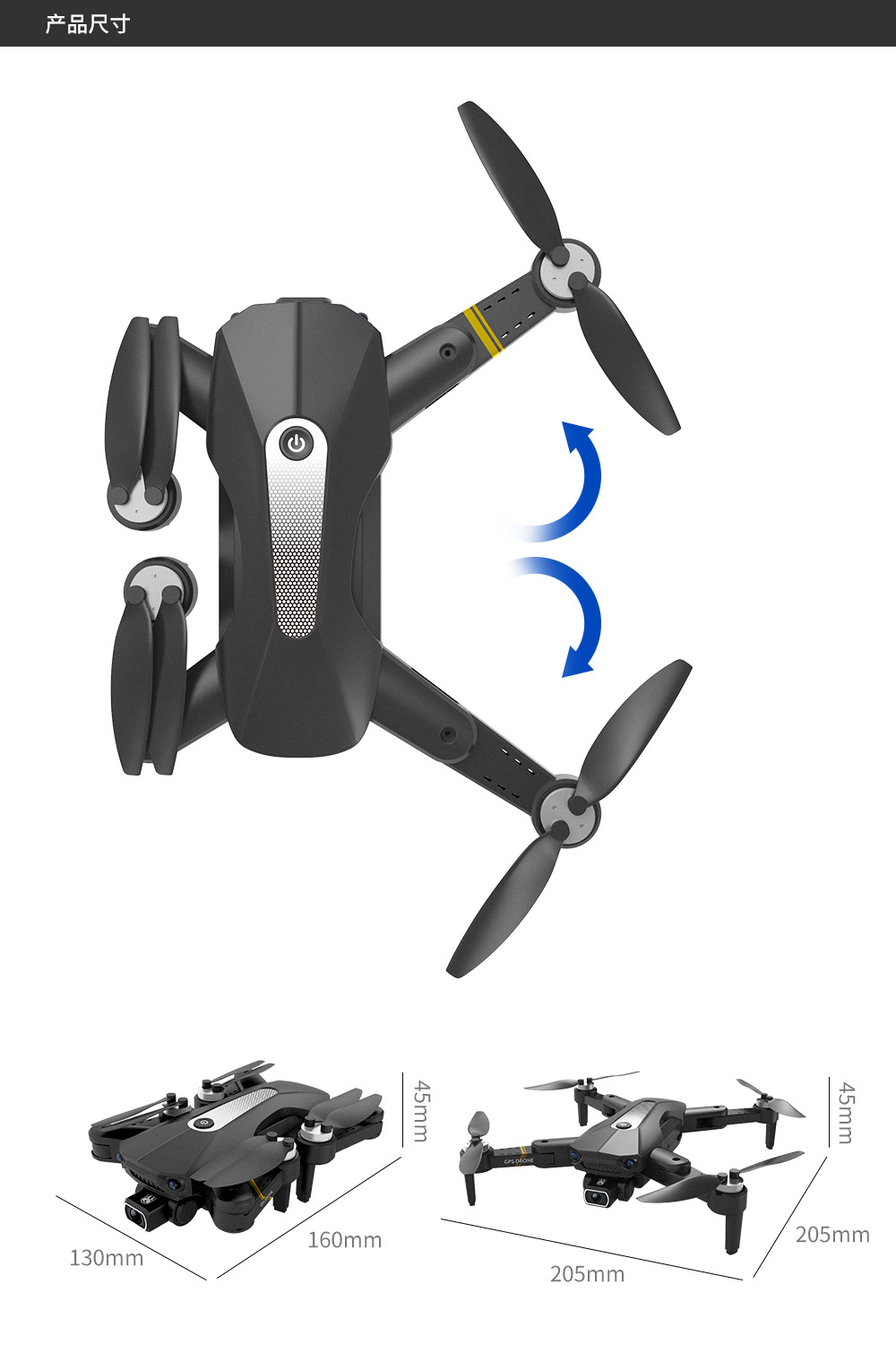 K80pro GPS Brushless UAV Electronic Anti-Shake Remote-Control Four-Axis Aircraft HD Aerial Photography 4K
